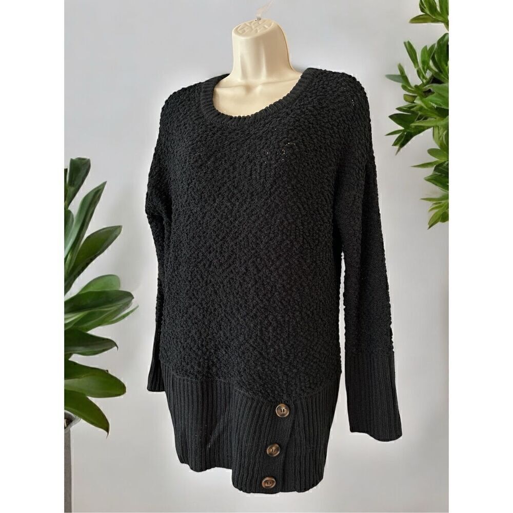 SABRINA LAUREN New York Sweater Womens Size Medium Knit Black Pullover